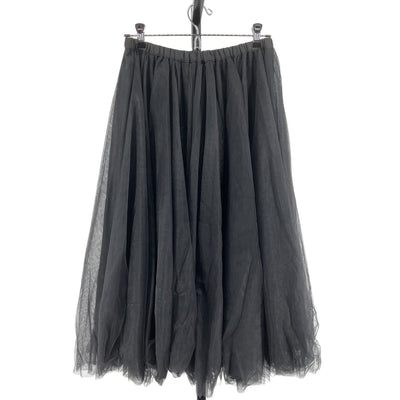 Cynthia Rowley Voluminous Black Tulle Midi Skirt Size M NWT