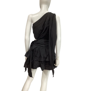 Elliatt Asymmetric Black Gwen Dress Size S