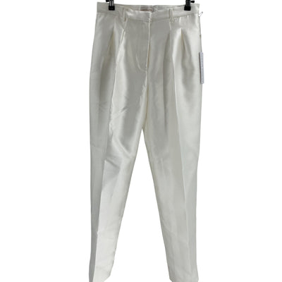 Ronny Kobo Tailored Ivory Carrine Pants Size M