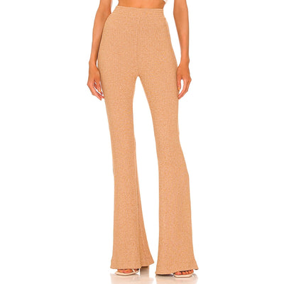 ALIX NYC Ribbed Tan Delancy Pants Size S
