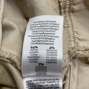 Mother Ruffled Beige Minx Mini Skirt Size 29