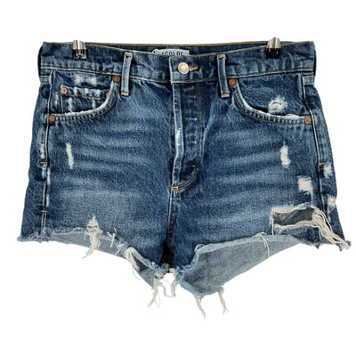 Agolde Distressed Blue Cutoff Shorts Size 27