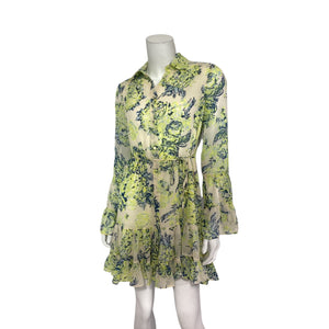Cinq à Sept Floral Light Plaster Multi Lyra Dress Size 0