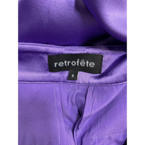 Retrofête Silky Violet Rocky Pants Size S