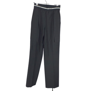 Helmut Lang Sleek Black Cargo Pull On Pants Size 2