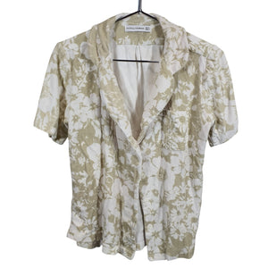 Faithfull The Brand Floral Neutral Montina Size 4 Shirt
