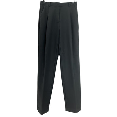 St. Agni Refined Black Tailored Pleat Pants Size XS