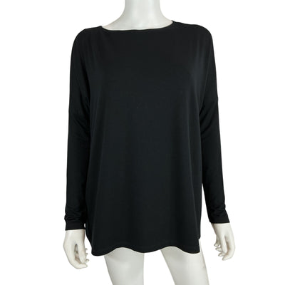 Hatch Relaxed Black The Longsleeve Tee Top Size 0