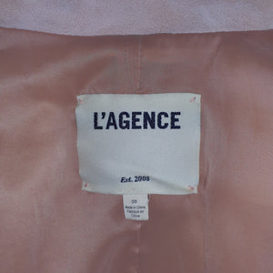 L'Agence Cropped Nude Inez Size 00 Blazer