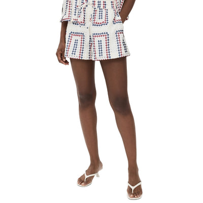 Hill House Home Embroidered Multicolor Audrey Shorts Size XS