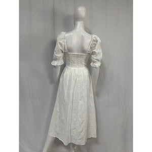 Hill House Home 'The Eyelet' White Cotton Ophelia Dress Size XS