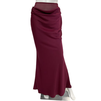 NBD Elegant Oxblood Red Eleni Maxi Skirt Size XS NWT