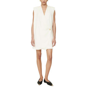 Anine Bing Draped Beige Venice Mini Size S Dress