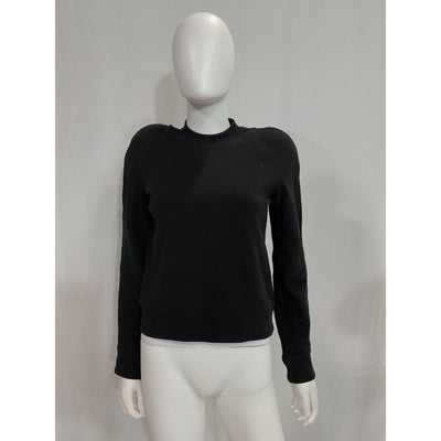 Tibi 'Sculpted' Black Shoulder Sweatshirt Size XXS - NWT