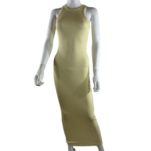 Sprwmn Ribbed Butter Racer Maxi Dress Size XS