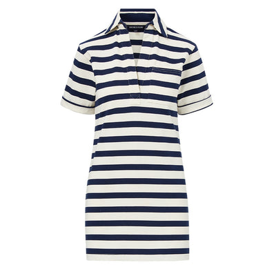 Veronica Beard Striped Multicolor Cayden Polo Dress Size XL