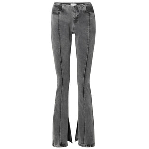 16Arlington High Rise Flared Charcoal Maroa Denim Jeans Size 6 NWT