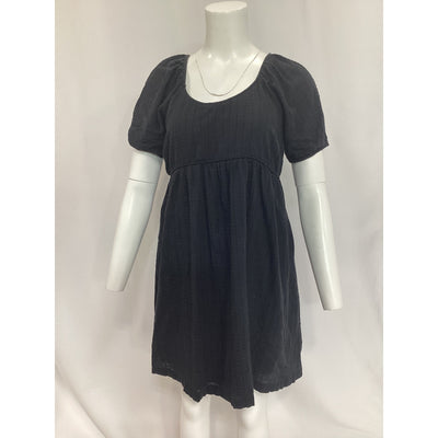 Hatch 'The Lola' Black Cotton Blend Mini Dress Size 2