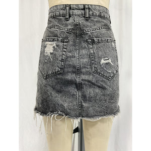 Ser.O.Ya 'Alli' Grey Cotton Skirt Size 25