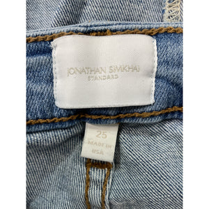 Simkhai 'Rae' Blue High Rise Ankle Skinny Denim Jean Size 25
