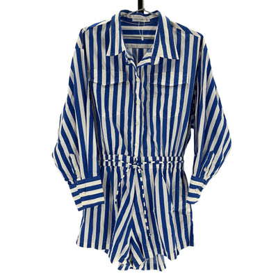 Faithfull The Brand Striped Multicolor Isole Playsuit Size L