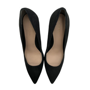 Stuart Weitzman Suede Black Leigh 95 Pumps Size 8