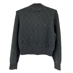 Sandro Sequined Black Coatigan Sweater Size S