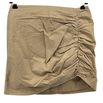 Lamarque Ruched Beige Aricia Skirt Size 4 NWT