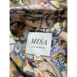 Misa Los Angeles 'Ahreana' Blue Polyester Dress Size XS