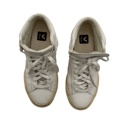 Veja Rubber Trimmed White Minotaur Sneakers Size 6