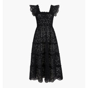 Hill House Home Black Nylon The Collector'S Edition Ellie Nap Dress Size XS