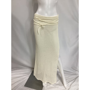 Lpa 'Soline' White Sheer Midi Skirt Size M
