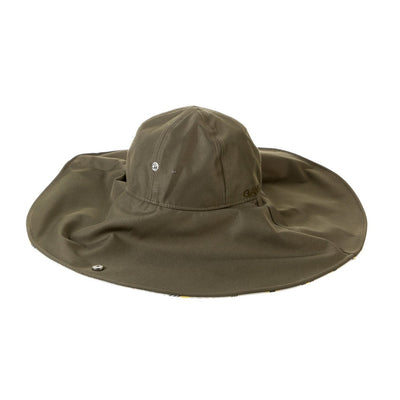 Ganni Oversized Green Summer Hat Size XS / S