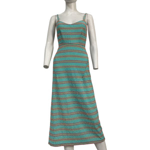 Rachel Comey Textured Turquoise Lawson Midi Dress Size 0