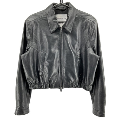 Agolde Cropped Black Essie Jacket Size XL