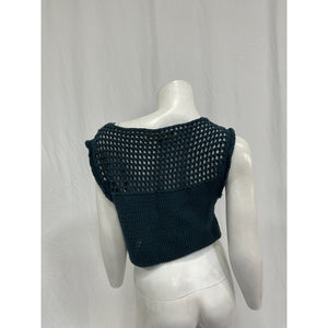 House Of Harlow 1960 X Revolve 'Agnetta' Green Cotton Crochet Top Size M