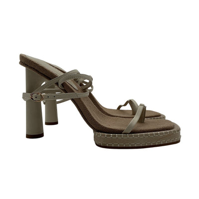 Alias Mae Strappy Heather Grey Gia Heels Size 38 EU / US 8
