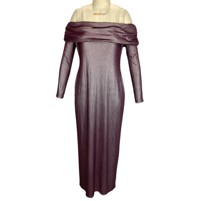 House Of Harlow 1960 Shimmering Burgundy Laurine Size XL Dress
