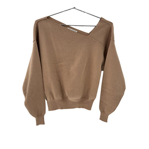 Line & Dot Cozy Tan Favorite Off Shoulder Sweater Size XS