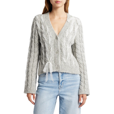 Loveshackfancy Cozy Silver Mist Louella Cardigan Size XL