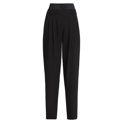 A.L.C. Pleated Black Brady Trousers Size 2