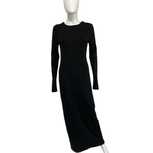 House Of Harlow 1960 Ribbed Black Rahdi Maxi Size L Dress