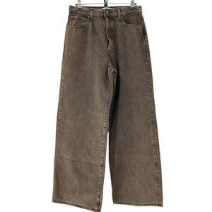 Frame Classic Brown Collegiate High Rise Wide Leg Size 27 Denim Jeans