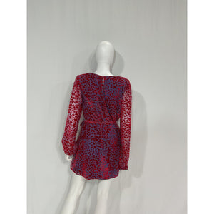 House Of Harlow 1960 'Shawna' Blue Velvet Dress Size L