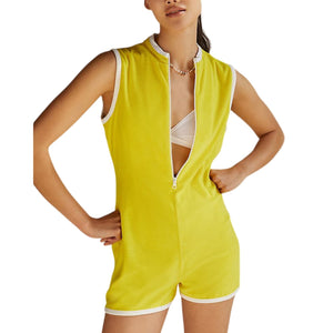 Kule Terry Yellow Serena Romper Size S