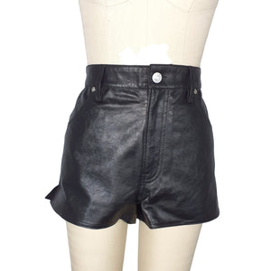 Frame Sleek Black Side Slit Shorts Size 29 NWT