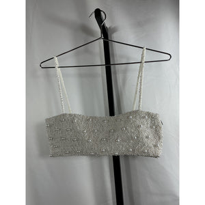 Retrofête 'Nikos' White Polyester Top Size XS