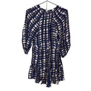 Apiece Apart Printed Navy Mitte Mini Size X Small Dress