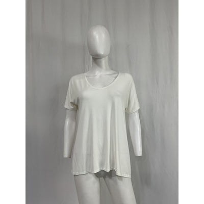 Hatch 'The Perfect' White Viscose Vee Size 0