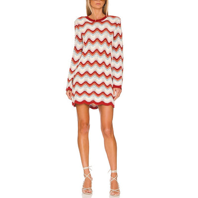 27 Miles Malibu Crochet Multi Reno Mini Dress Size M NWT